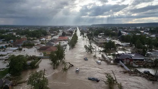 Сильные ливни вызвали наводнение и перебои с электричеством в Дагестане