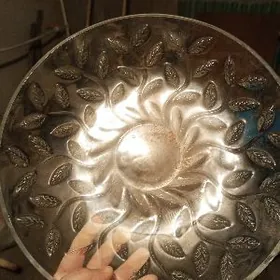 hrustal блюдо из хрусталя