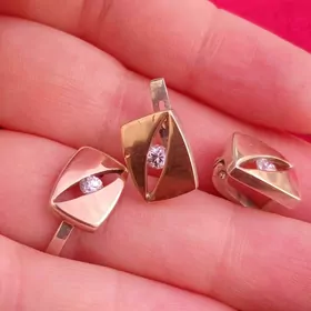 Серебро с золотой напылением