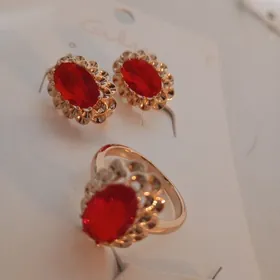 gyzyl caylan kamplekt