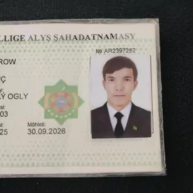 Bellige alyş şahadatnama