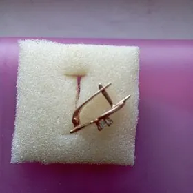 серьги золото gyzyl