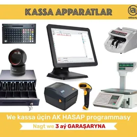 AKHASAP KASSA APARAT BARKOD SKANER CEK PRINTER