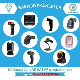 AKHASAP KASSA APARAT BARKOD SKANER CEK PRINTER