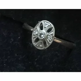 кольцо золото оригинал брил.