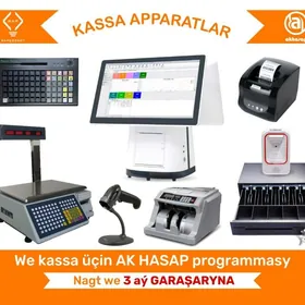 AKHASAP KASSA APARAT BARKOD SKANER CEK PRINTER