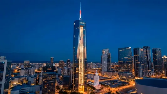 Tramp Maýamide özüniň gökdirän kitaphanasynyň taslamasyny hödürledi