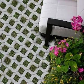 Beton reşotka, gazon beton