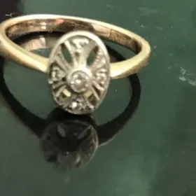 кольцо золото оригинал брил.