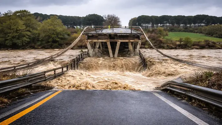 Italiýada tebigy betbagtçylyk: gar syrgynlarynyň yzy suw joşgunlaryna ulaşdy