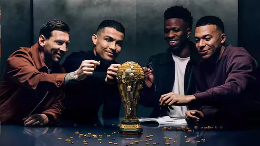 Messi, Ronaldu, Mbappe we Winisius bir wideoda LEGO-nyň täze toplumynyň mahabatynda düşdüler