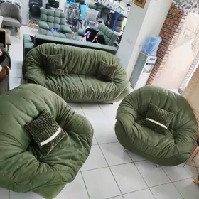 тройка диван кресло кредит