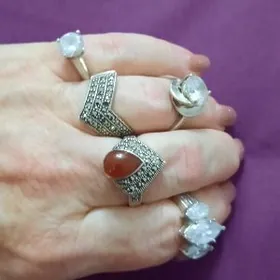 кольца серебро