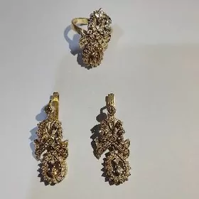 komplekt gyzyl yuzuk gulakalka