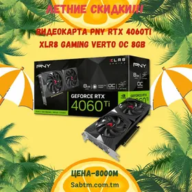 Видеокарта PNY RTX 4060Ti XLR8 Gaming Verto OC 8Gb