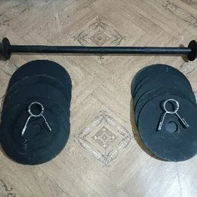 Штанга с блинами Ştanga blin