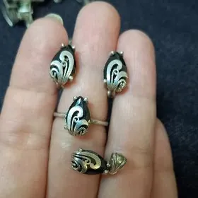 серебро, комплект