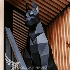 статуя Добермана