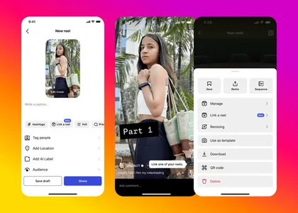 Instagram basym Reels-e linkleri goşmak mümkinçiligini elýeterli etmekçi