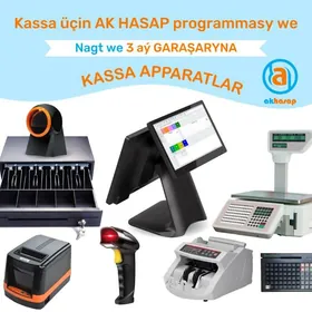 KASSA APARAT BARKOD SKANER CEK PRINTER AKHASAP