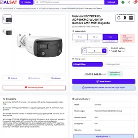 Uniview IP Kamera 4MP WiFi Daşarda