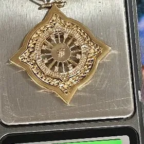 gyzyl kulon золотой кулон