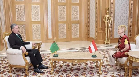 Гурбангулы Бердымухамедов встретился с главой Туркмено-австрийского общества