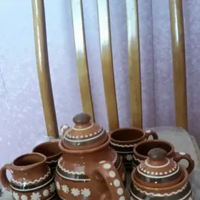 ВИНТАЖ НОВЫЙ ЧАЙНЫЙ СЕРВИЗ БОКАЛЫ