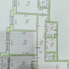 Ата-турк Элитка 3 ком 9 этаж