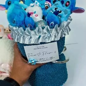 Labubu Stitch mişka buket