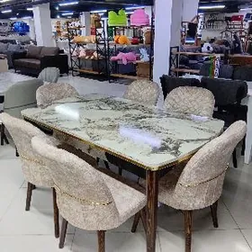 Stol stul 6 adamlyk.Стол стул