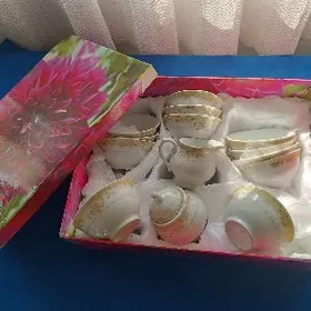 набор пиалы 12шт сахарница сли