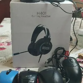 наушники Lenovo, колонки и мыш