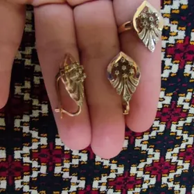 komplekt altyn syrga yuzuk