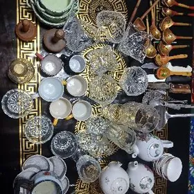 Уланылан посудалар.