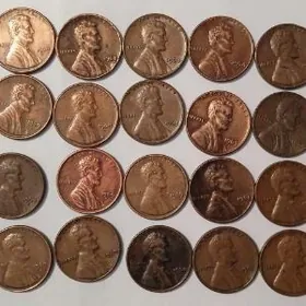 Американский 1 цент монеты