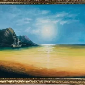 Картина маслом "Корабль"