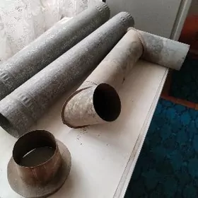 Трубы-колонка, печка