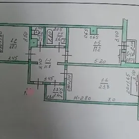 Срочно 6мкр 2эт 2ком 75м²
