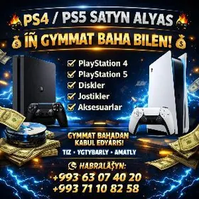 Playstation 4-5 Satyn alỳass