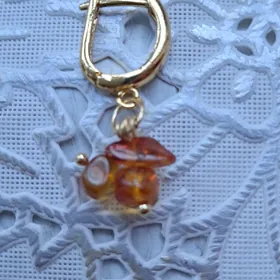 Янтарные серьги