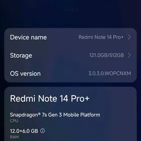 Redmi note 14 pro plus