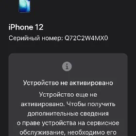 IPhone 12 taze non aktiv