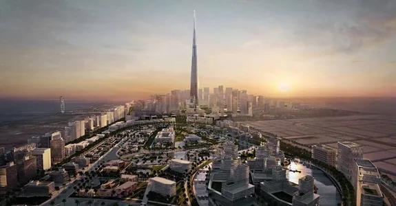 Небоскреб Jeddah Tower достиг 100-го этажа