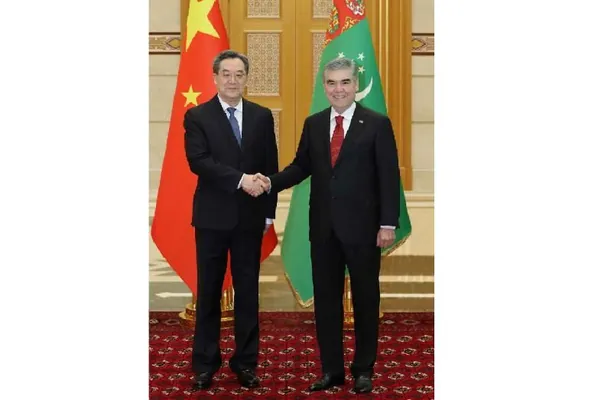 Gurbanguly Berdimuhamedow Hytaýyň Döwlet Geňeşiniň Premýeriniň birinji orunbasary bilen duşuşdy