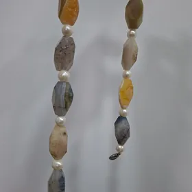 Бусы из натурального агата.