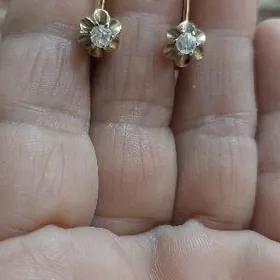 золотое серги