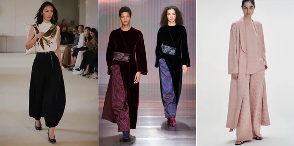 Кимоно, туники и шаровары: главный тренд года в моде