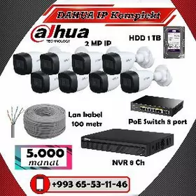  Kamera Dahua IP komplekt 