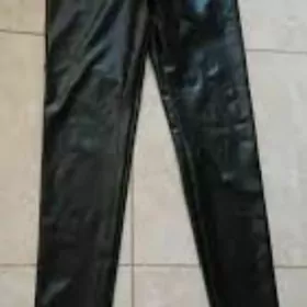 кожаные  леггинсы